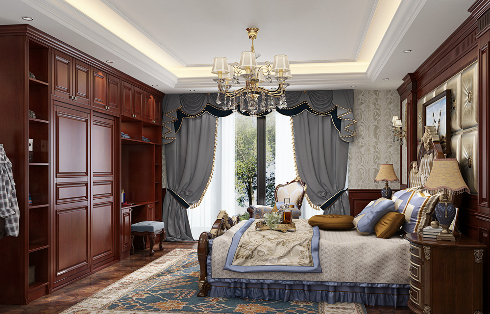 轻古典系列卧室（吸塑）